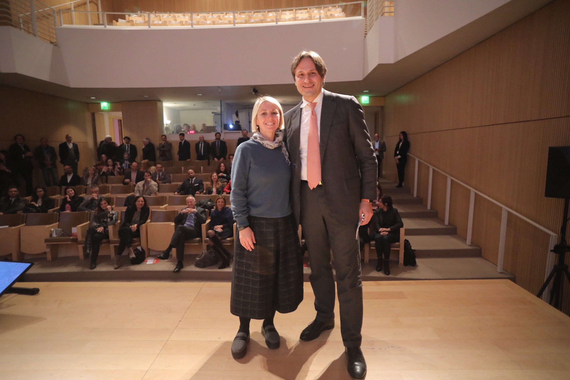 Valerio Fallucca, Head of Retail Banking di ING Italia, con Tiziana Monterisi, CEO Rice House